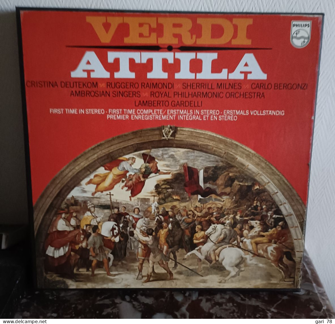 Coffret 2 Disques 33 Tours ATTILA, Opéra De VERDI Et Un Livret - Strumentali