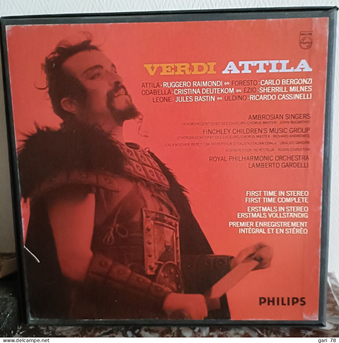 Coffret 2 Disques 33 Tours ATTILA, Opéra De VERDI Et Un Livret - Strumentali