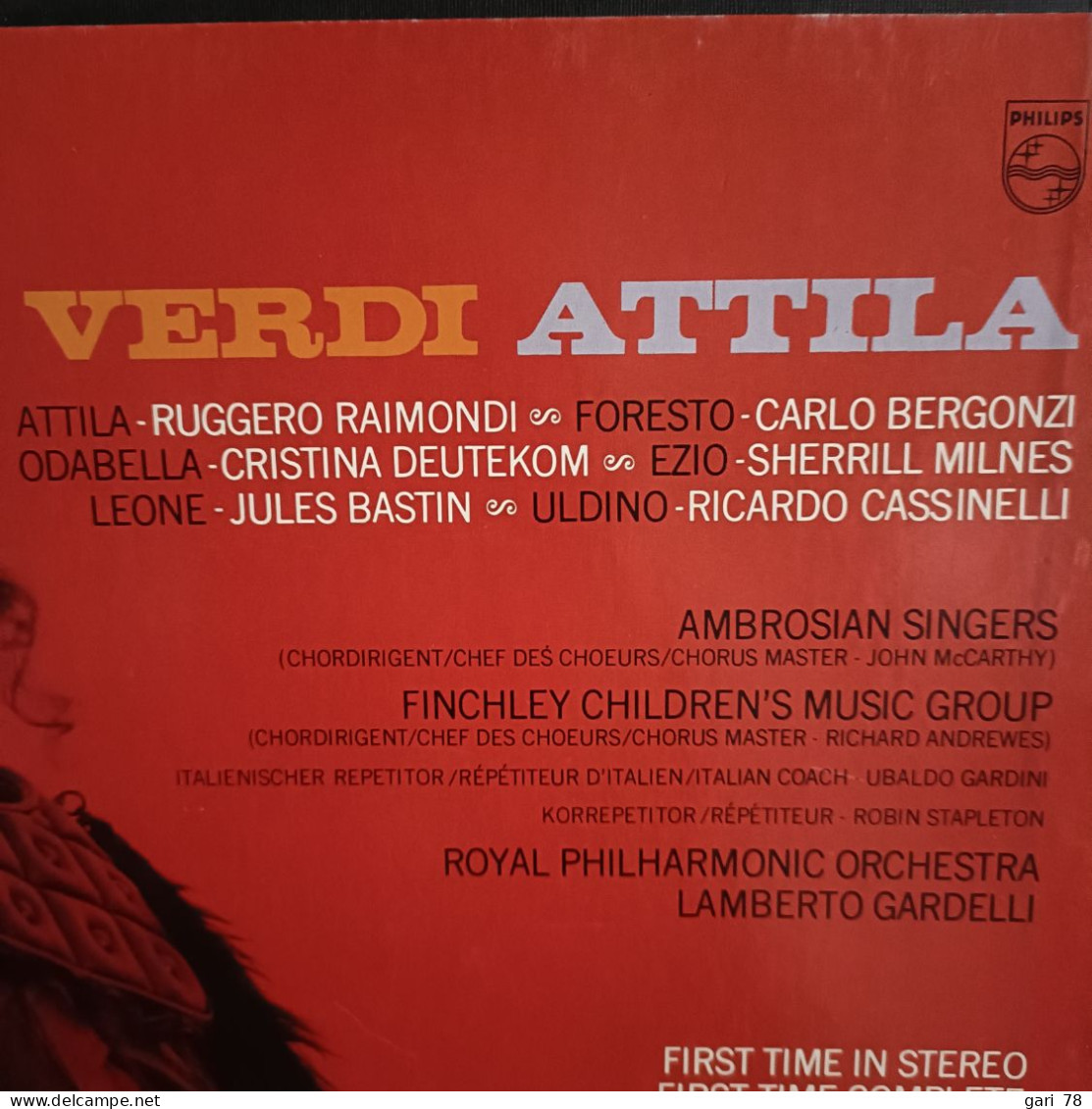 Coffret 2 Disques 33 Tours ATTILA, Opéra De VERDI Et Un Livret - Instrumental