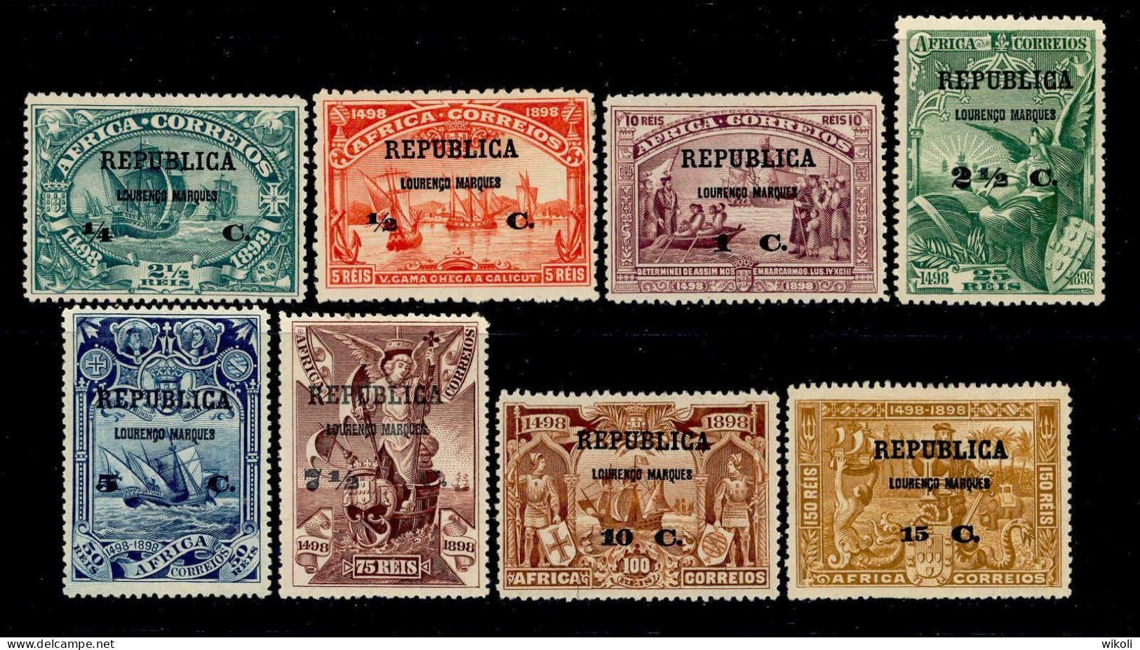 ! ! Lourenco Marques - 1913 Vasco Gama On Africa (Complete Set) - Af. 93 To 100 - MH (cc 008XV) - Lourenco Marques