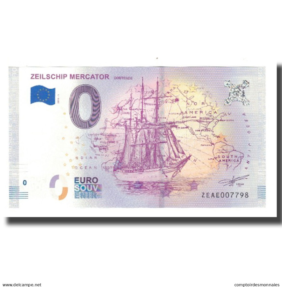 Belgique, Billet Touristique - 0 Euro, Belgium - Oostende - Musée De La Voile - Autres & Non Classés