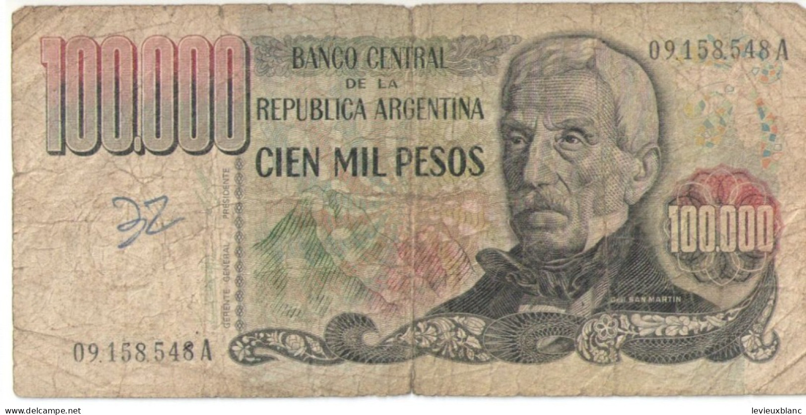 Billet De Banque Ancien/Casa De Moneda / Republica Argentina/100 000 Pesos/1975-80   BILL247 - Argentinië