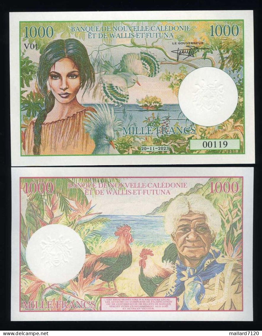 New Caledonia, 1000 Francs, 2023 Private Issue Fantasy - Beautiful - Sonstige & Ohne Zuordnung