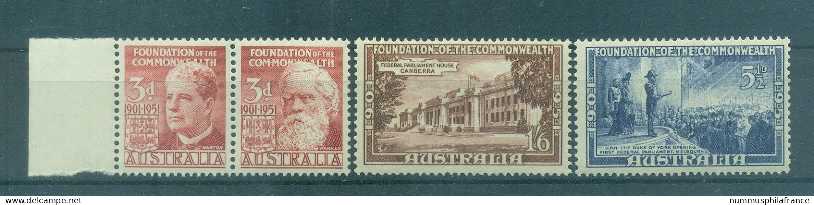 Australie 1951 - Y & T N. 177/80 - Commonwealth En Australie (Michel N. 209/12) - Mint Stamps