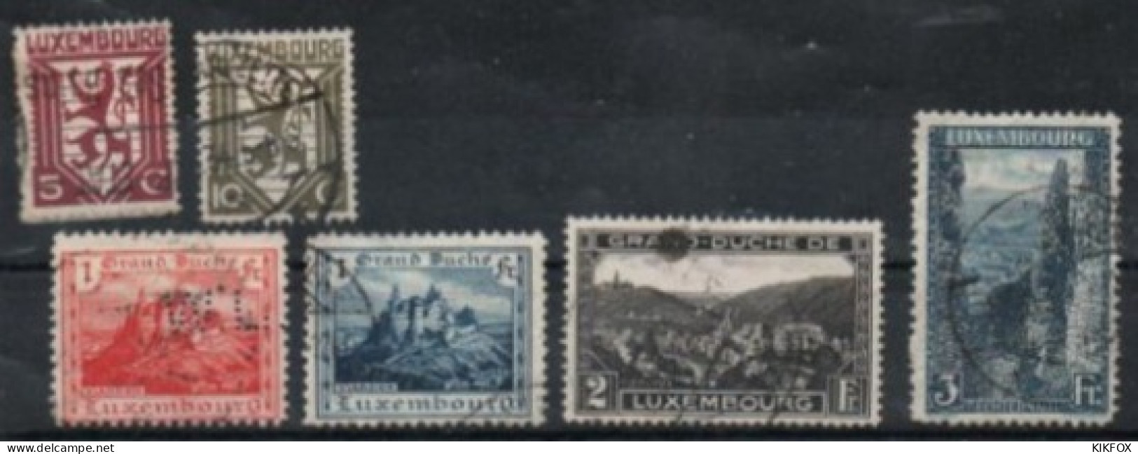 Luxembourg , Luxemburg 1921- 1930   MI 147,163, 164, 207, 232,233, RESTLOT , GESTEMPELT; OBLITERE - Used Stamps