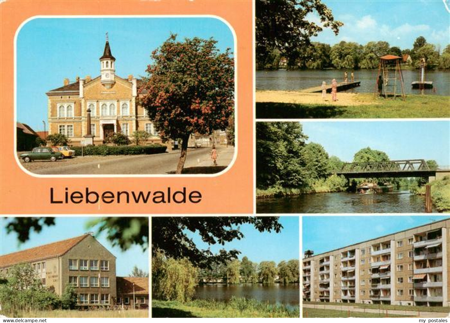 73948028 Liebenwalde Rathaus Freibad Bruecke Ueber Den Vosskanal Werner Seelenbi - Liebenwalde