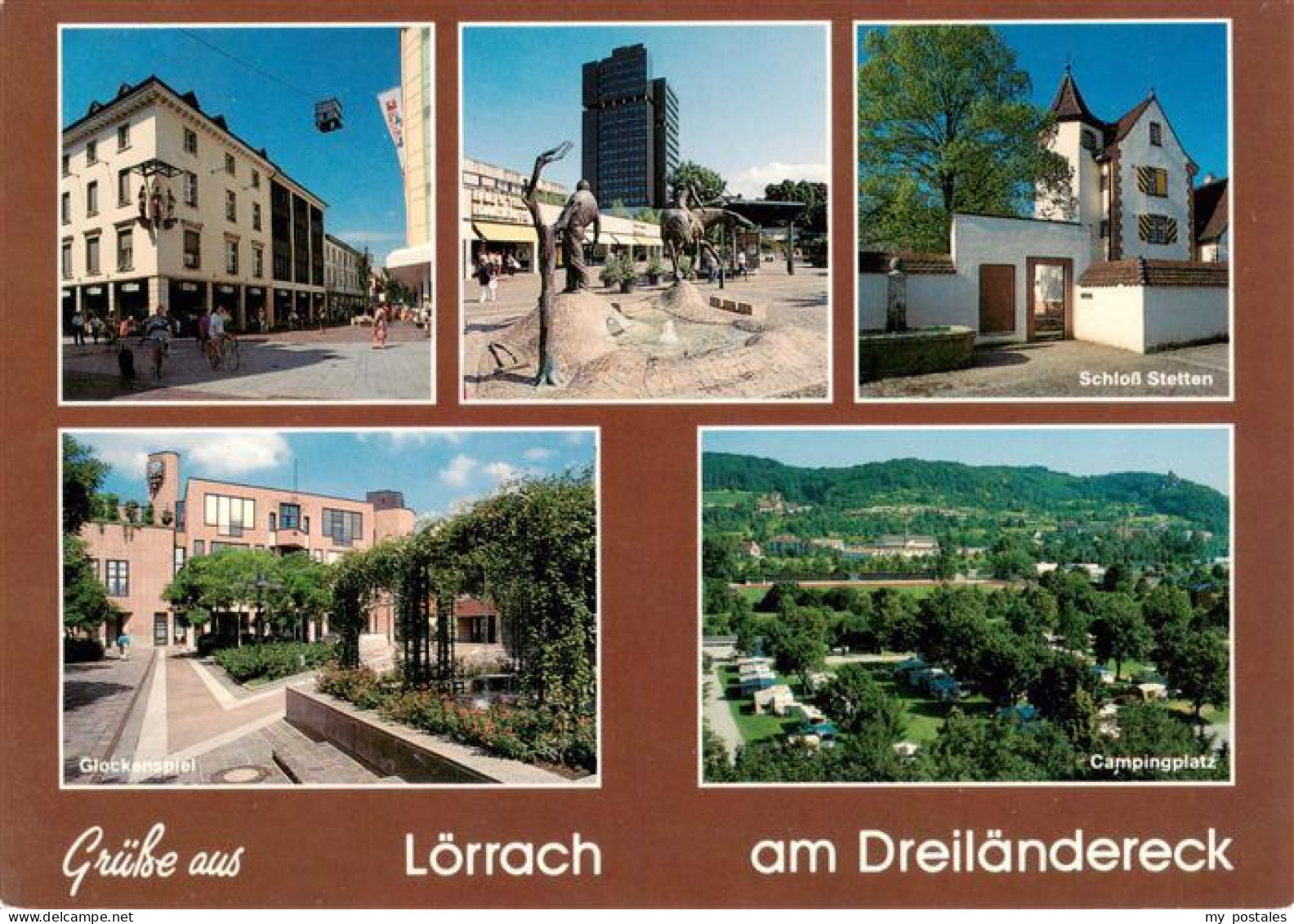 73947992 Loerrach Alter Markt Zundlbrunnen Schloss Stetten Glockenspiel Campingp - Loerrach