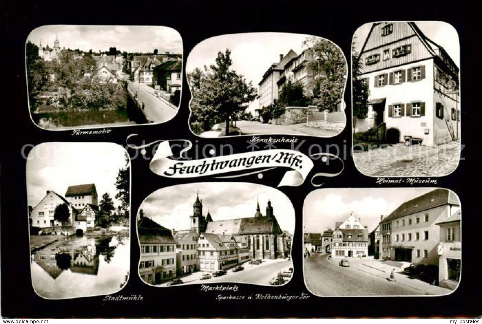 73833356 Feuchtwangen Tuermemotiv Krankenhaus Heimatmuseum Stadtmuehle Marktplat - Feuchtwangen