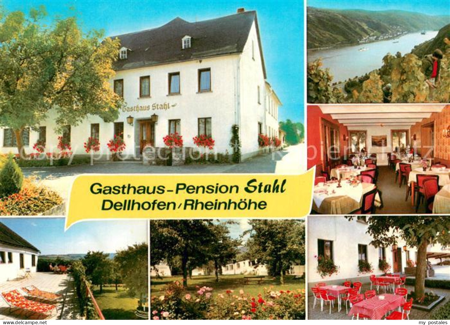 73726301 Dellhofen Gasthaus Pension Suhl Restaurant Terrasse Garten Blick Auf De - Oberwesel