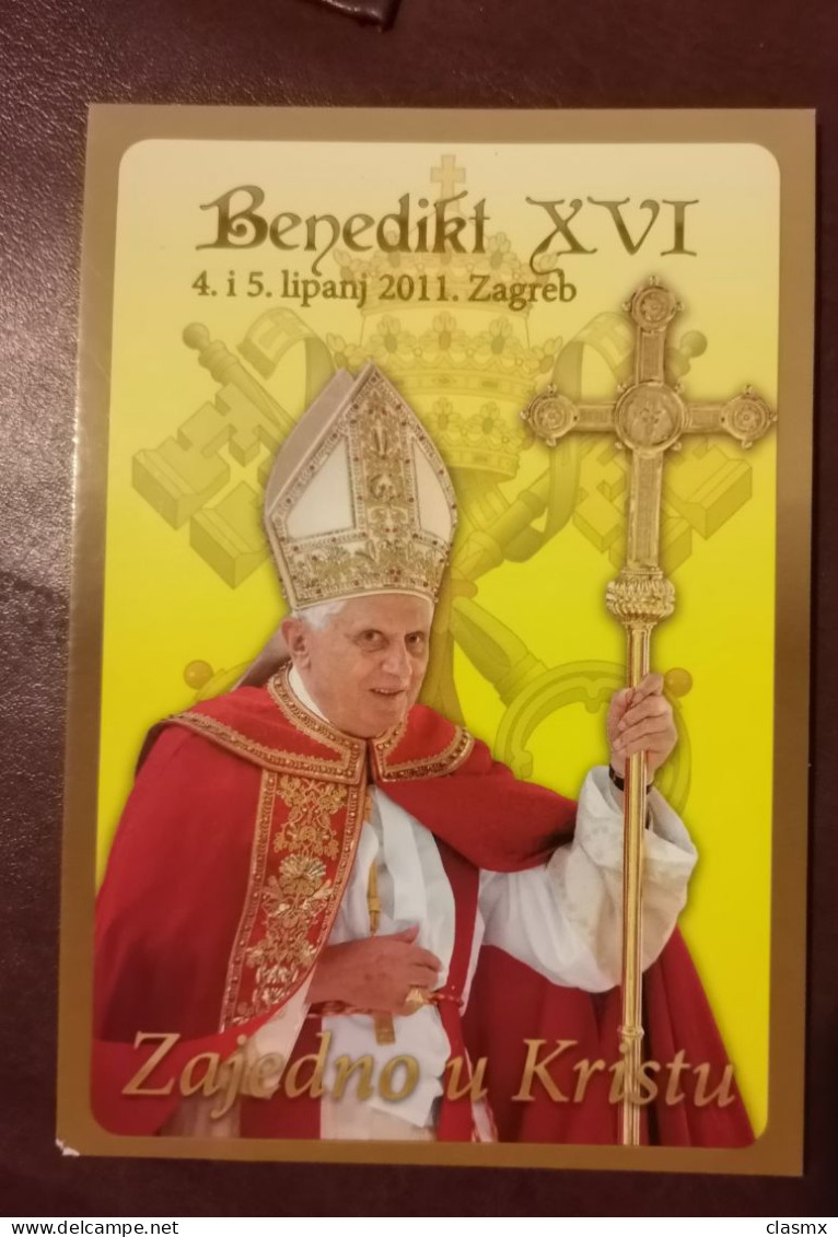 Germany Pope Benedicto XVI Zajedno U Kristu New Postcard Benedikt - Luftpost