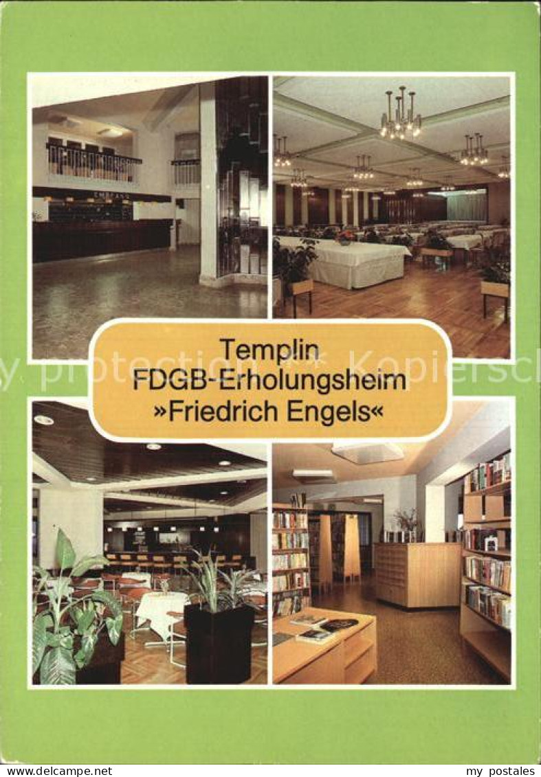 72479703 Templin FDGB Erholungsheim Friedrich Engels Empfang Restaurant DachCafe - Templin