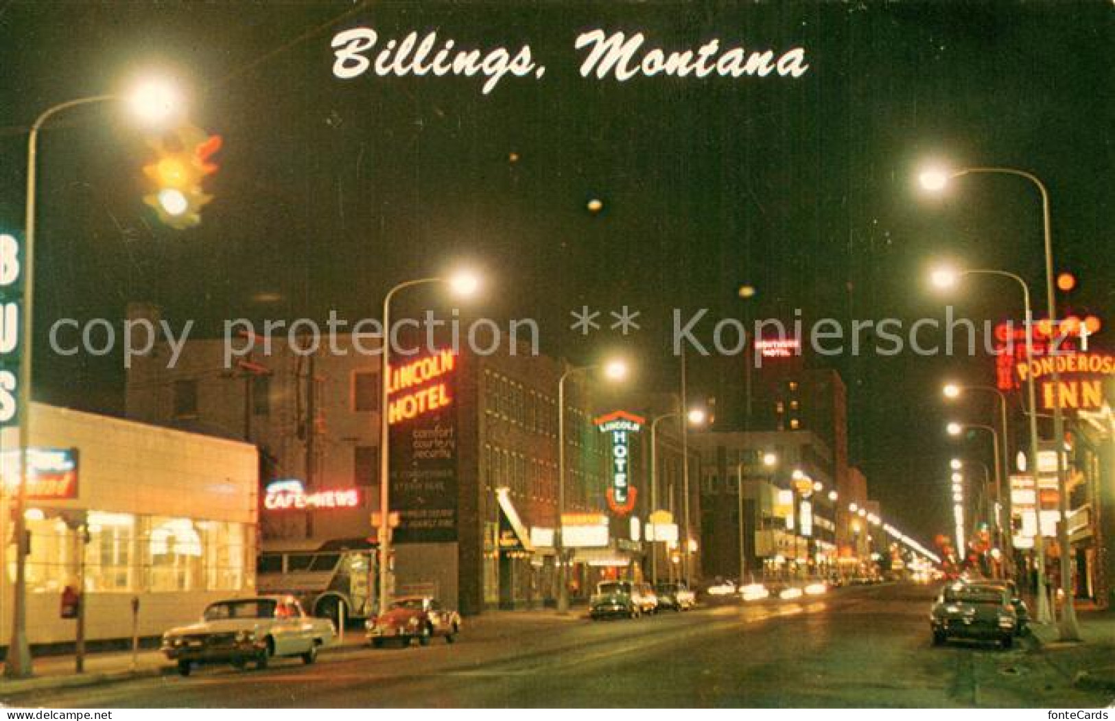 73763113 Billings_Montana Night Scene - Autres & Non Classés