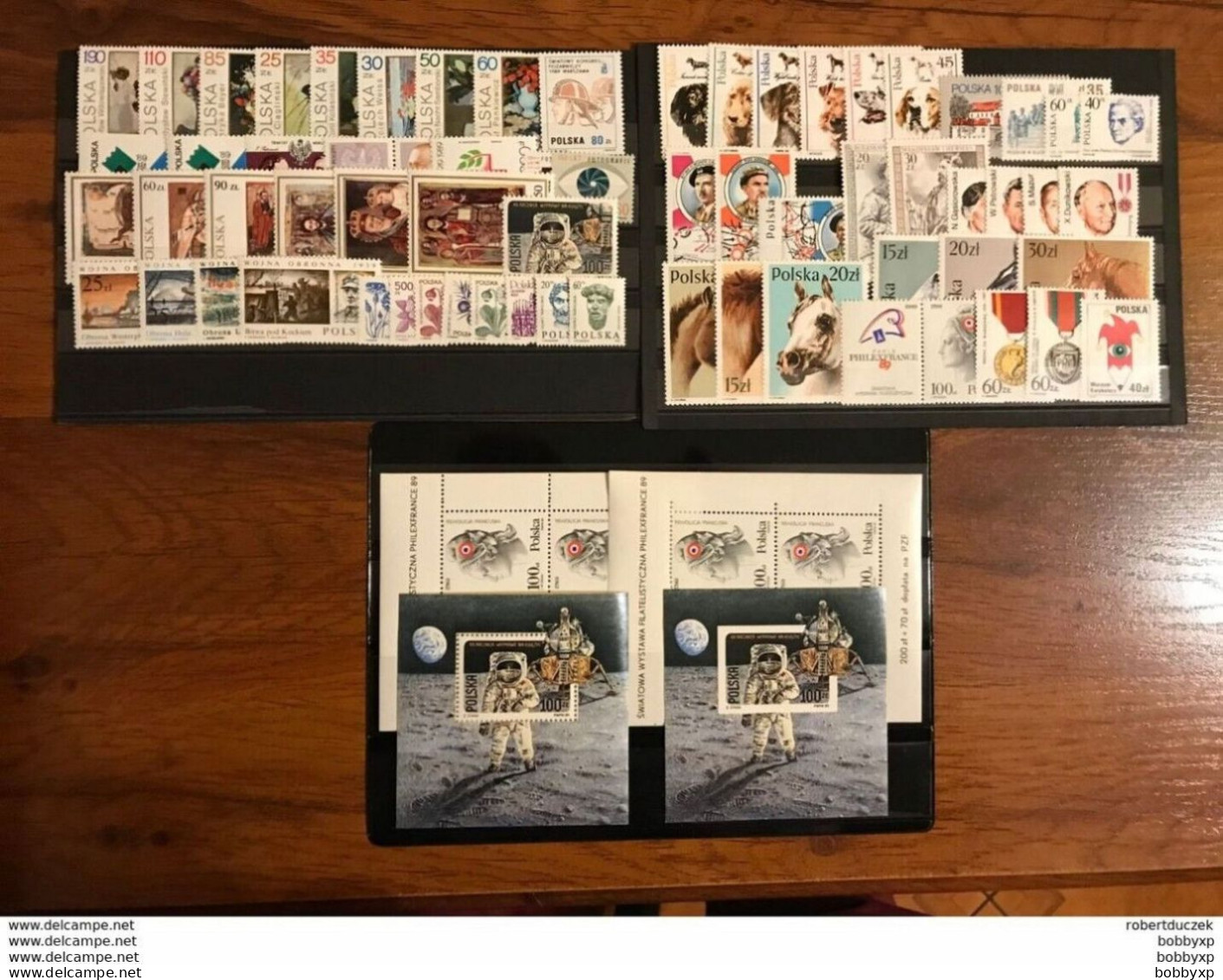 POLAND 1980-1989. 10 Complete Year Sets. Stamps & Souvenir Sheets. MNH