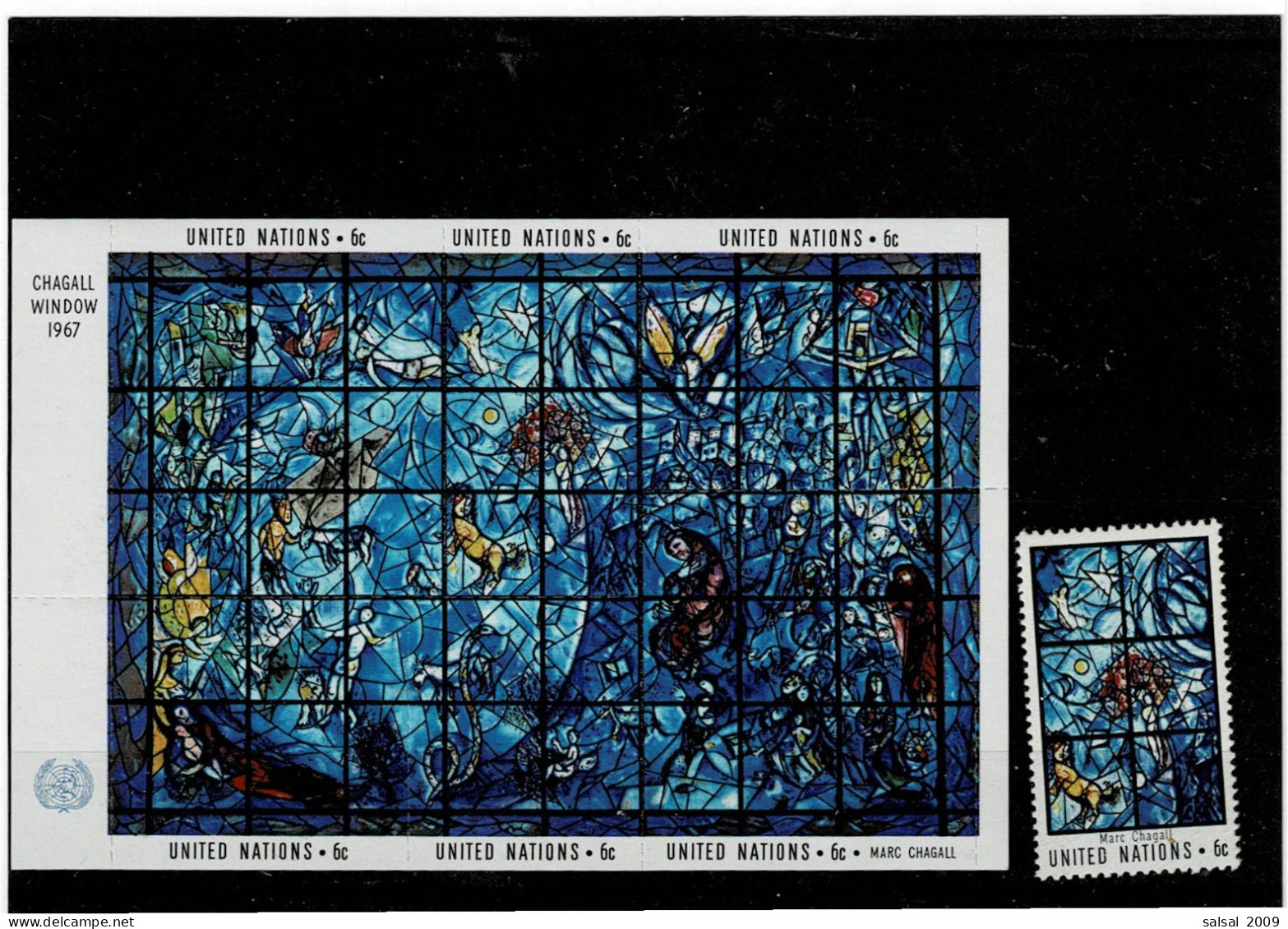 NAZIONI UNITE ,"Arte Delle Nazioni Unite" ,singolo+BF. MNH ,qualita Ottima - Unused Stamps