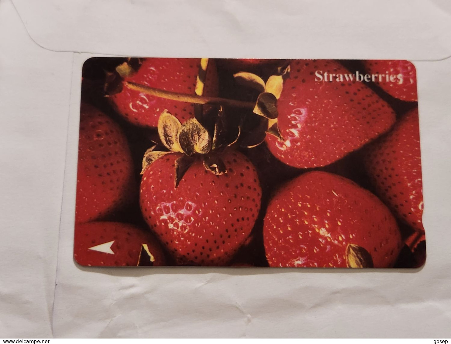 SINGAPORE-(37SIGE)-STRAWBERRIES-(83)(37SIGE-089168)($20)(1/1/1994)-used Card+1card Prepiad Free - Singapour