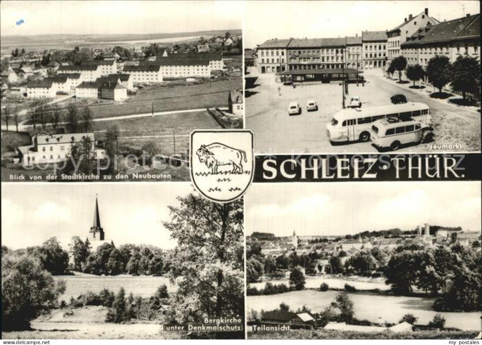 72474683 Schleiz Blick Von Der Stadtkirche Bergkirche Teilansicht Neumarkt Schle - Schleiz