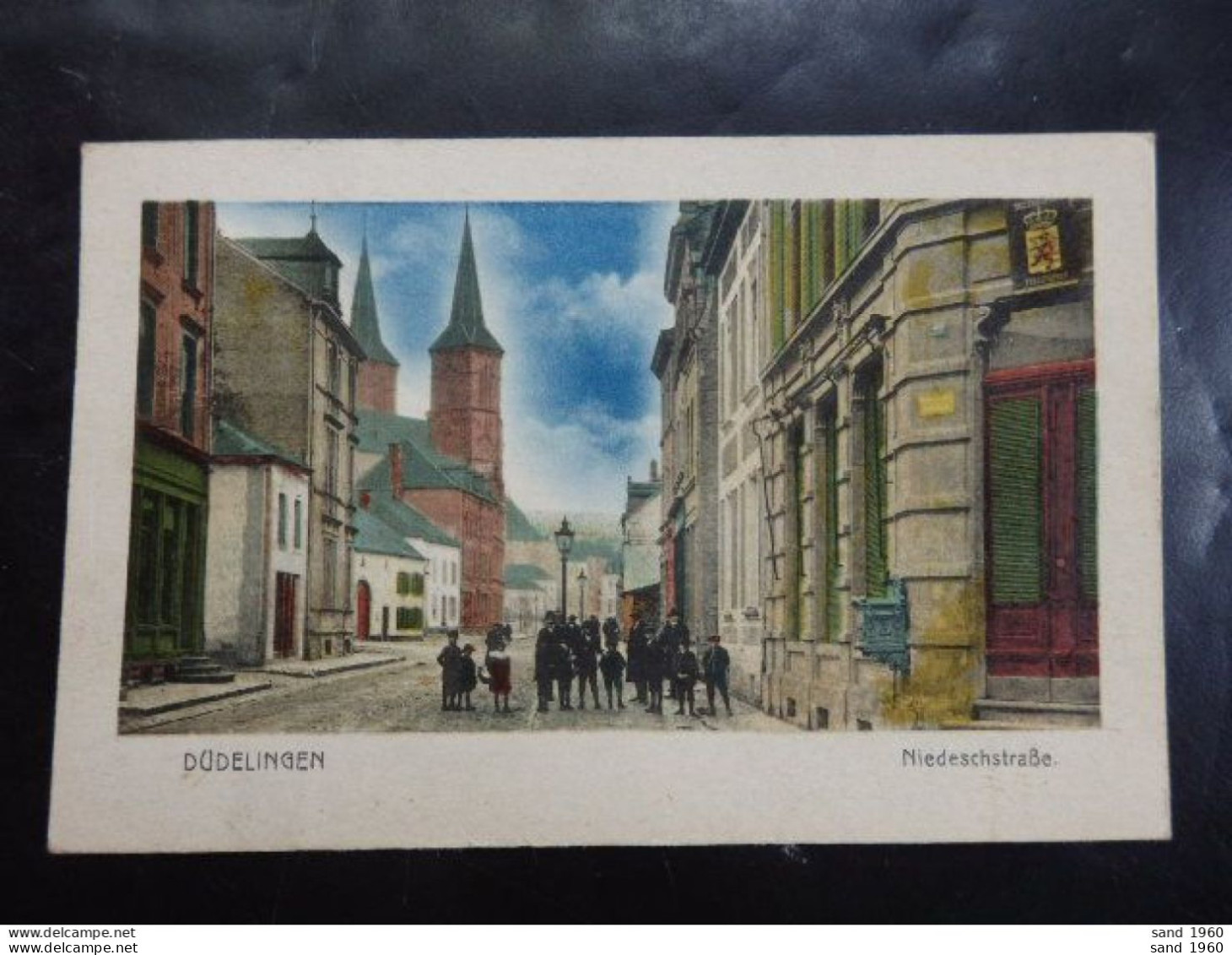 Düdelingen / Dudelange - Niedeschstabe - Colorisé / Couleur - Maison De Gros: P. Houstrass - Circulé: 1920 - 2 Scans. - Dudelange