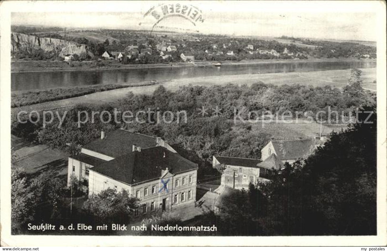 72471913 Seusslitz Blick Ueber Die Elbe Nach Niederlommatzsch Seusslitz - Diesbar-Seusslitz