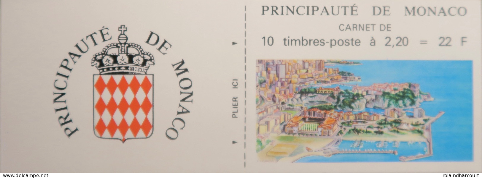 LP3969/312 - 1987 - MONACO - ARMOIRIES - CARNET (non Plié) N°1 TIMBRES NEUFS** - Booklets