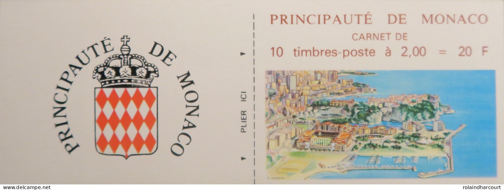 LP3969/313 - 1988 - MONACO - ARMOIRIES - CARNET (non Plié) N°2 TIMBRES NEUFS** - Postzegelboekjes