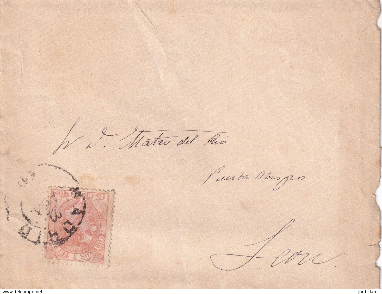CARTA 1892  MADRID A LEON - Briefe U. Dokumente