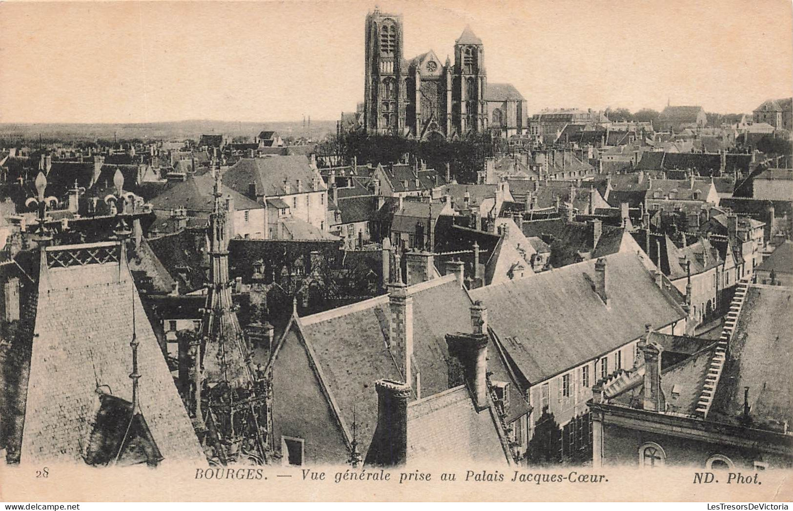 FRANCE - Bourges - Vue Générale Au Palais Jacques-Cœur - Carte Postale Ancienne - Bourges