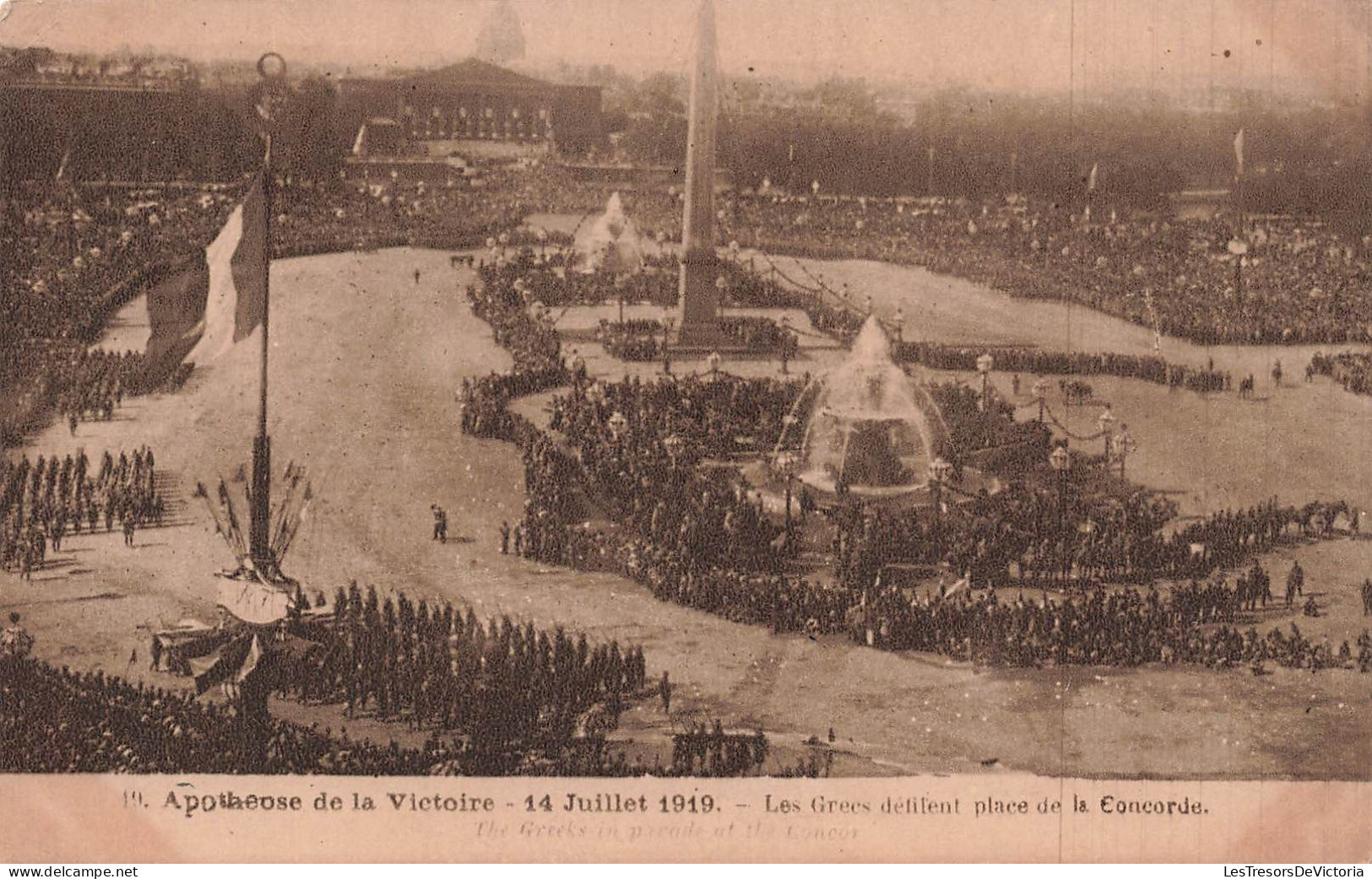 MILITARIA - Apothéose De La Victoire 14 Juillet 1919 - Les Grecs Défilent Place De La Concorde - Carte Postale Ancienne - Guerres - Autres