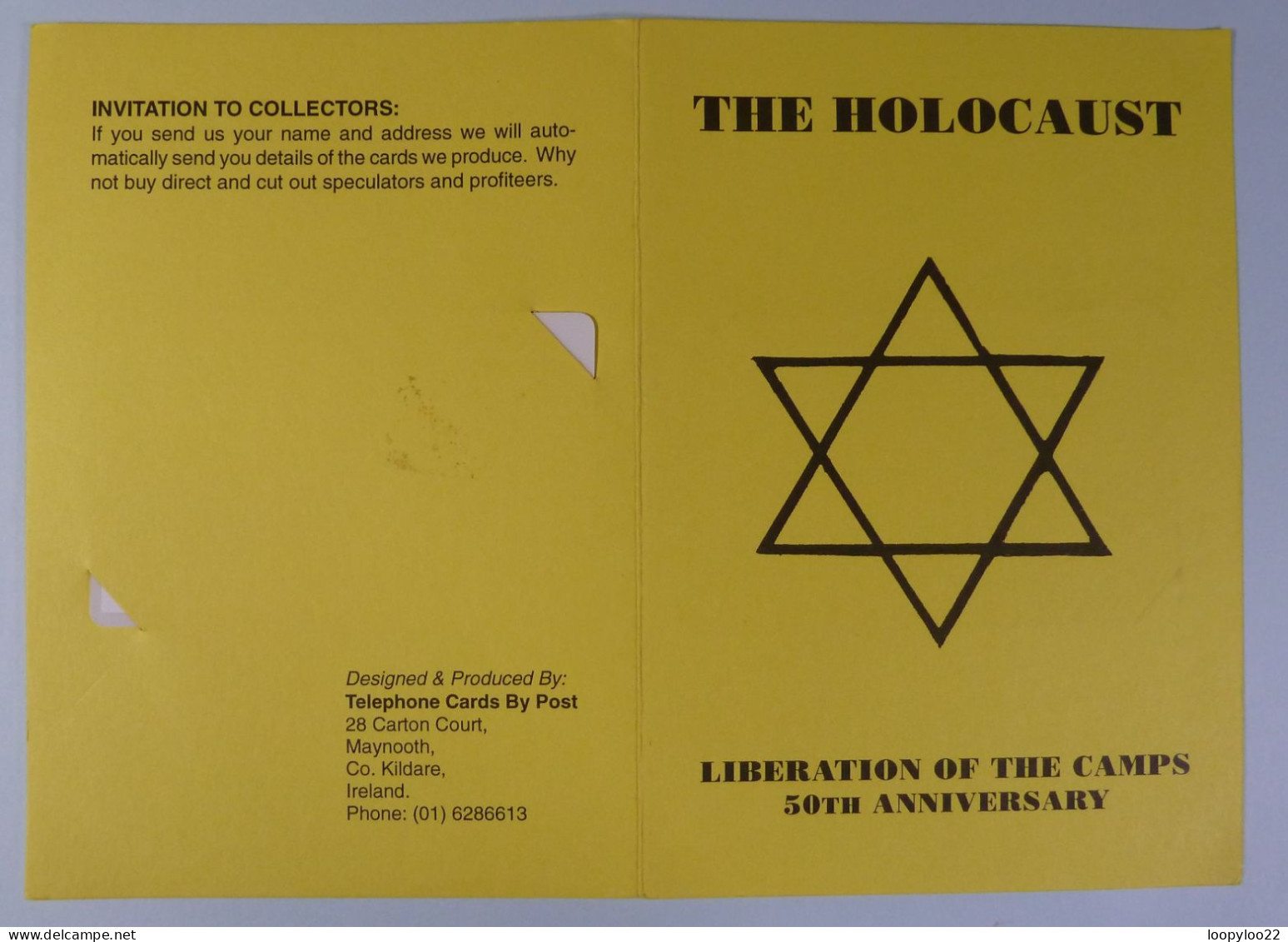 IRELAND - Remote Memory - The Holocaust - 1500ex - Mint In Folder - Ireland