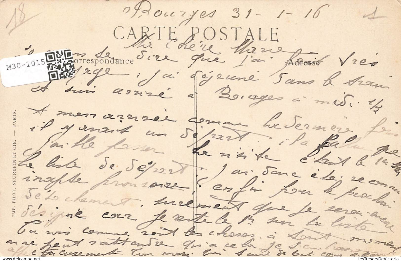 FRANCE - Bourges - La Fonderie De Canons - Carte Postale Ancienne - Bourges