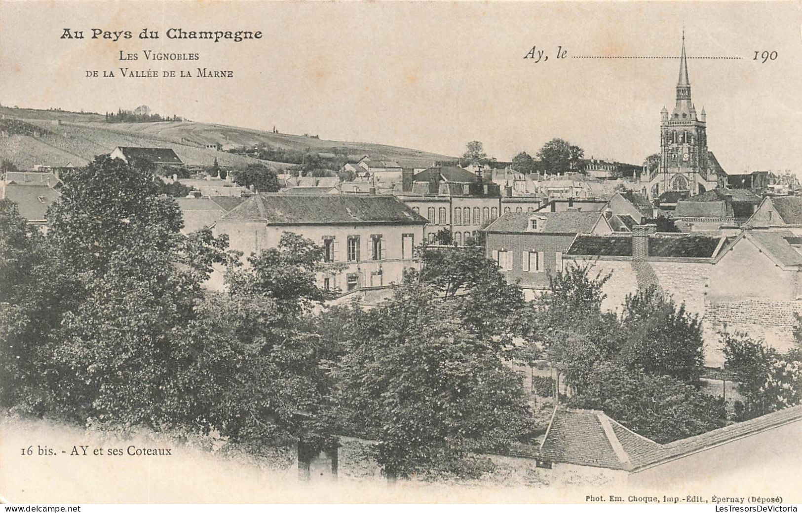 FRANCE - Ay Et Ses Coteaux - Au Pays De Champagne - Les Vignobles De La Vallée De La Marne - Carte Postale Ancienne - Ay En Champagne
