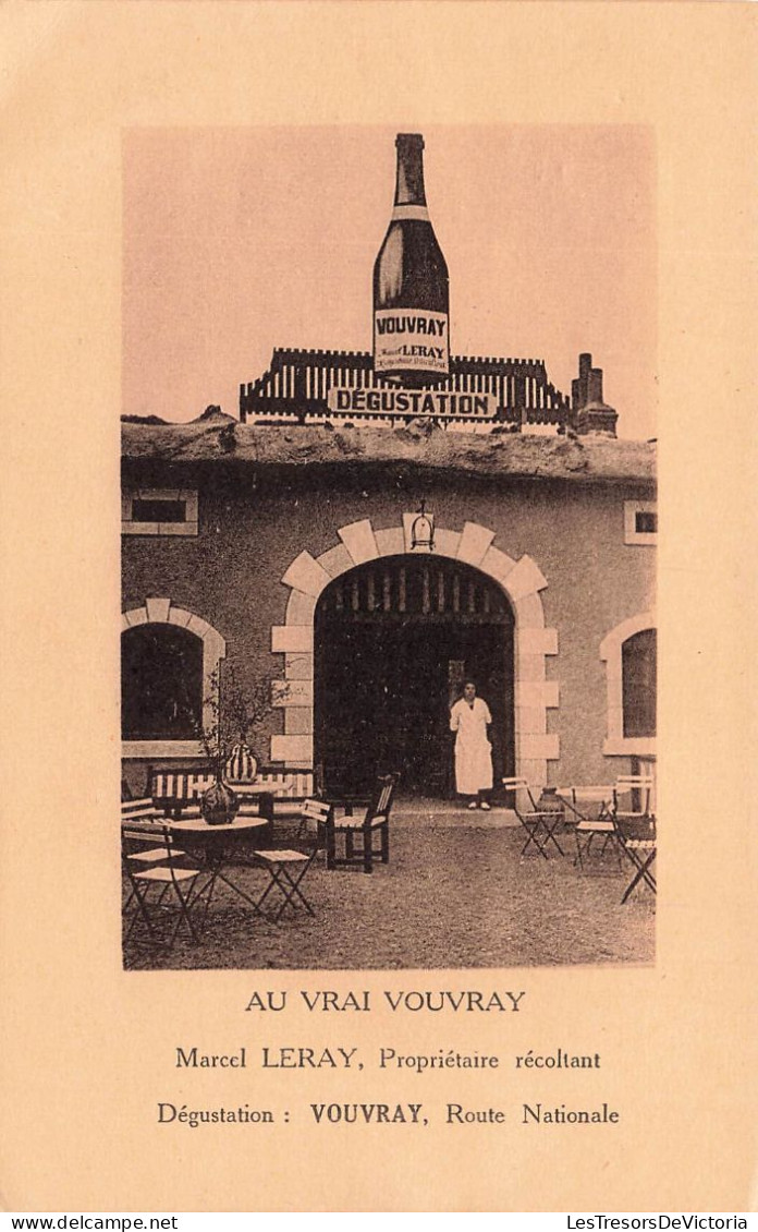 FRANCE - Vouvray - Au Vrai Vouvray - Marcel Leray, Propriétaire Récoltant - Façade - Carte Postale Ancienne - Vouvray