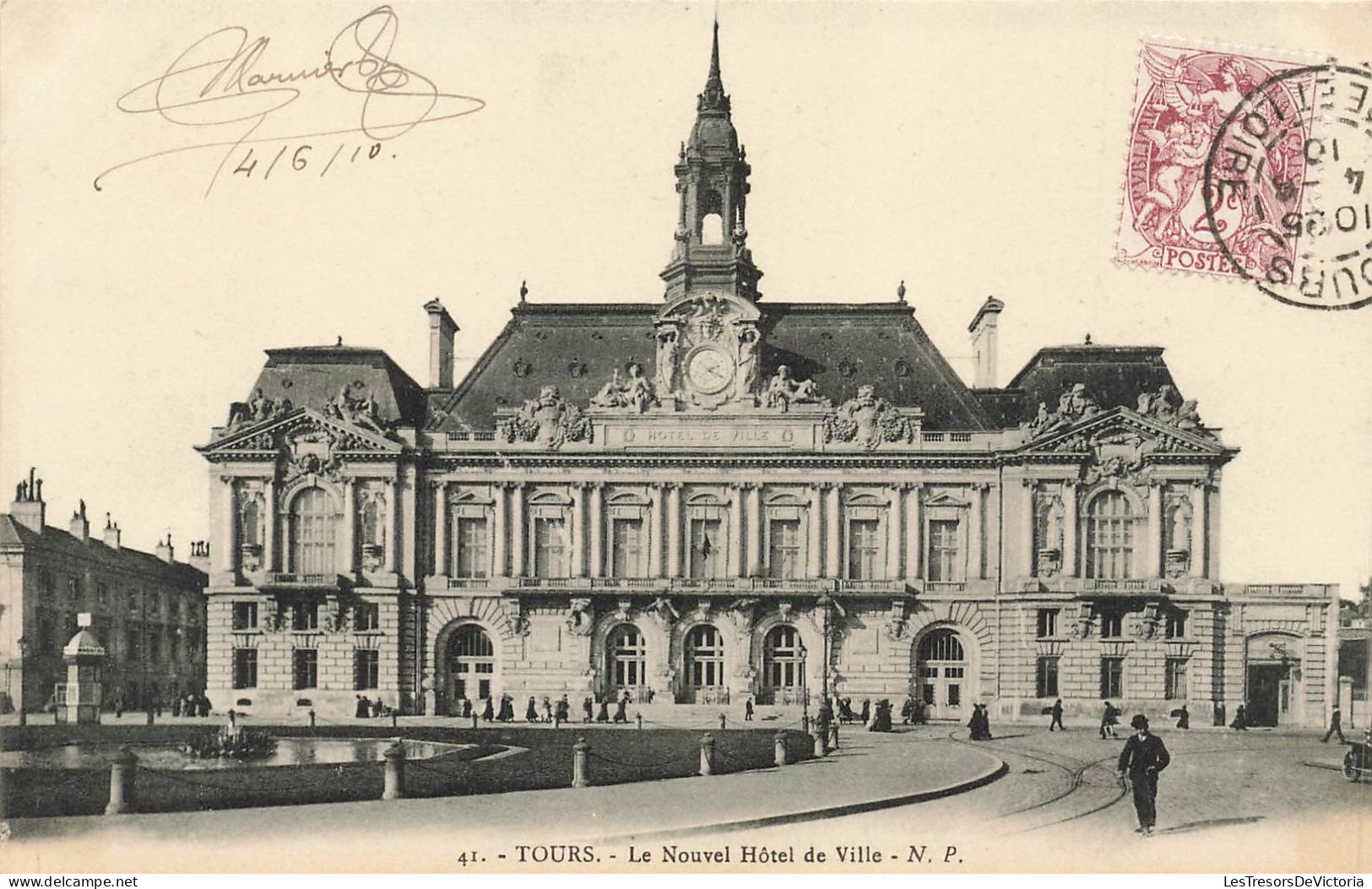 FRANCE - Tours - Le Nouvel Hôtel De Ville - Carte Postale Ancienne - Tours