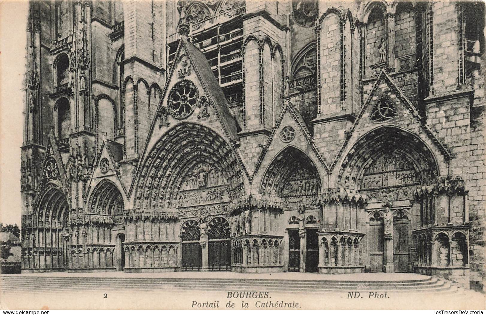 FRANCE - Bourges - Portail De La Cathédrale -  Carte Postale Ancienne - Bourges