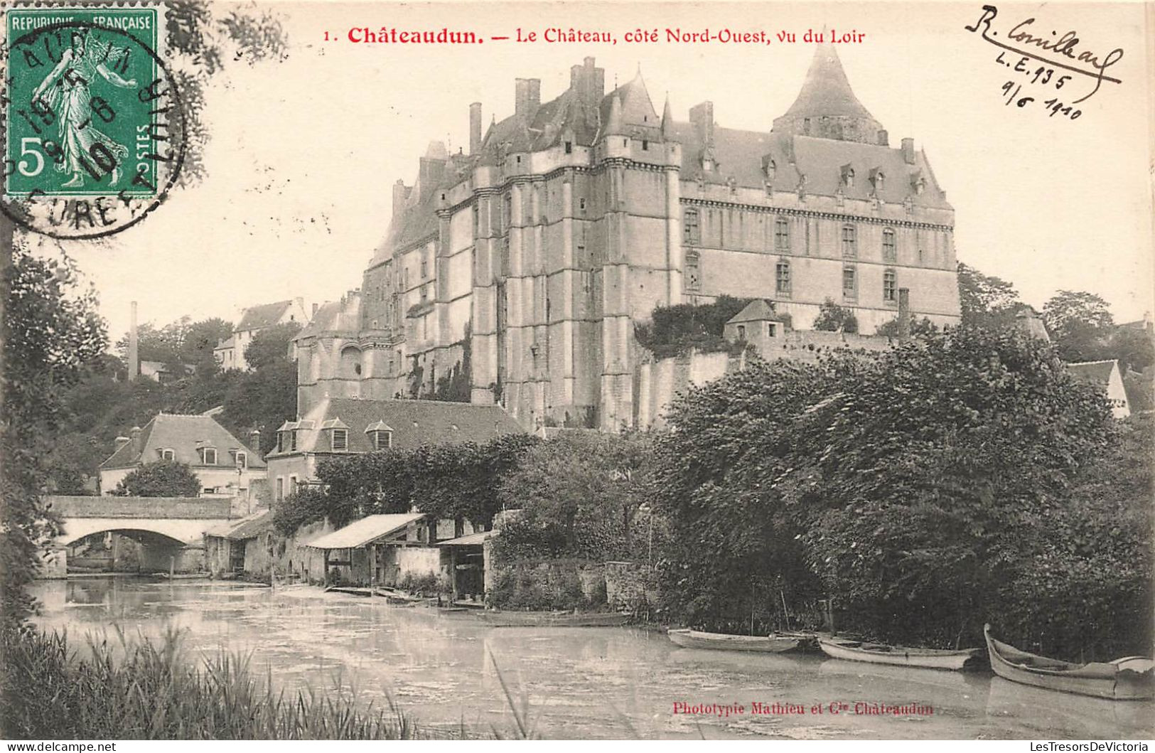 FRANCE - Châteaudun - Le Château Côté Nord-Ouest Vu Du Loir - Carte Postale Ancienne - Chateaudun