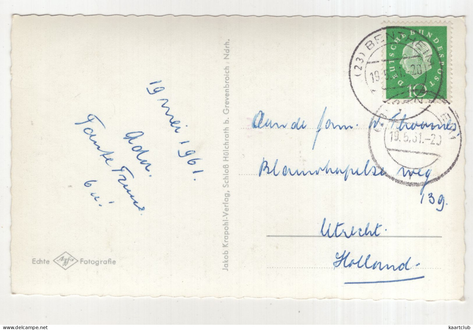 Bad Bentheim - (Deutschland) - 1961 - U.a. Schwimmbad - Bad Bentheim