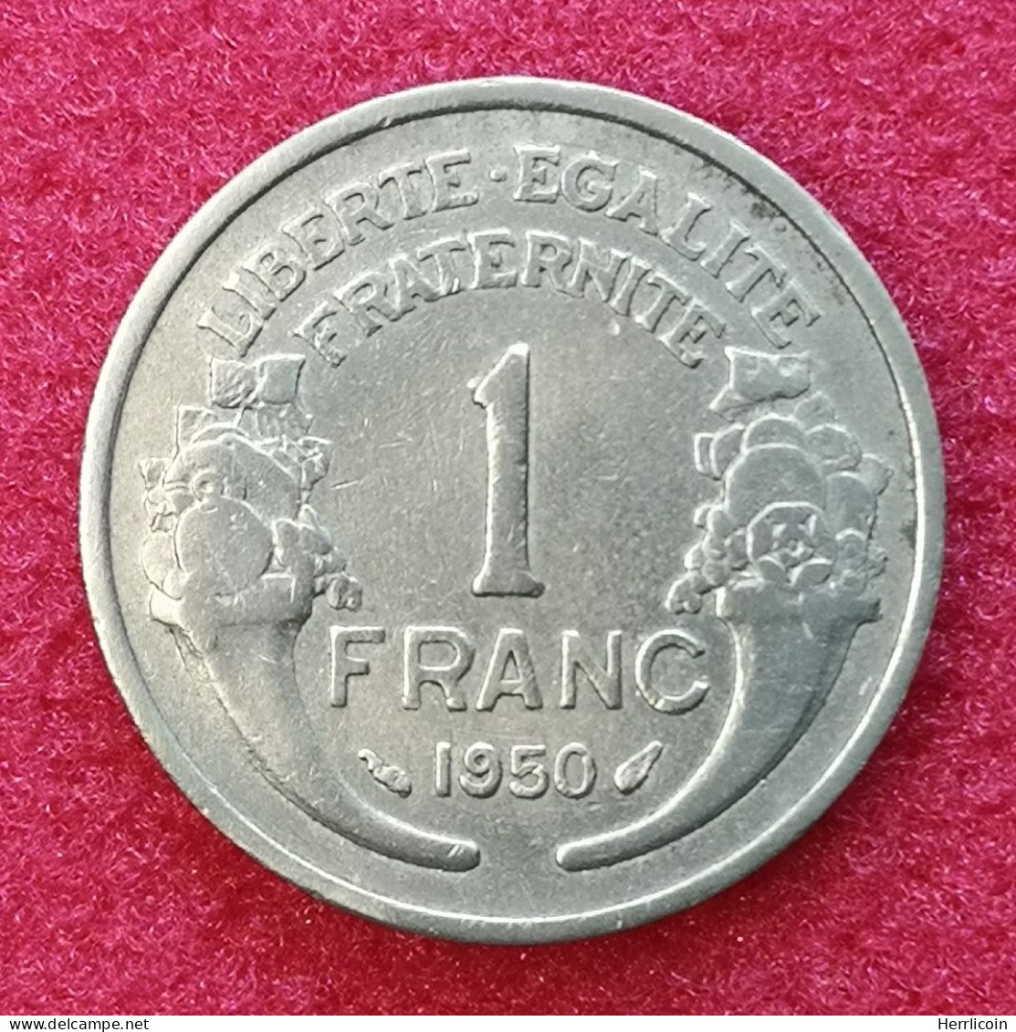 Monnaie France - 1950 - 1 Franc Morlon Aluminium, Légère (1,3g) - 1 Franc