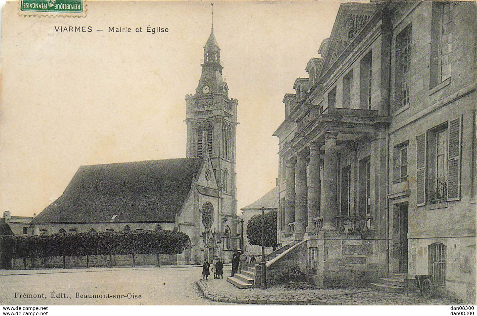 95 VIARMES MAIRIE ET EGLISE - Viarmes