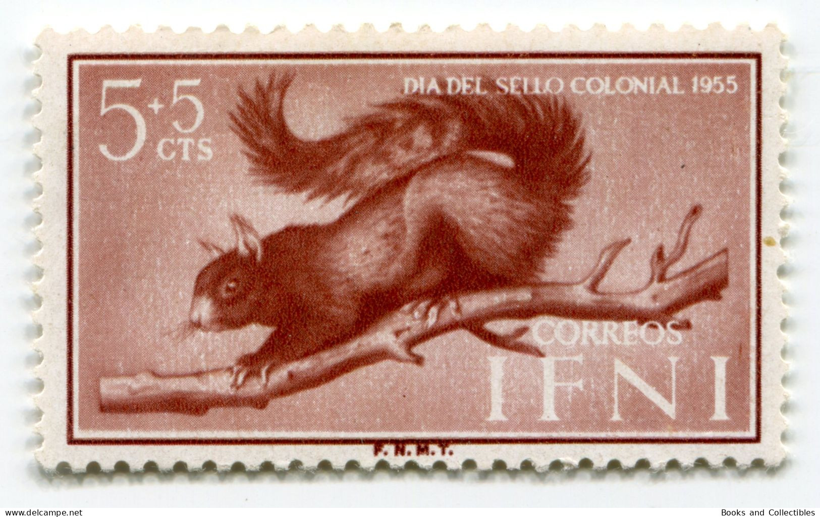 [FBL ● A-03] IFNI - 1955 - Colonial Stamp Day - 5+5 Cts - Edifil ES-IF 125 - Ifni