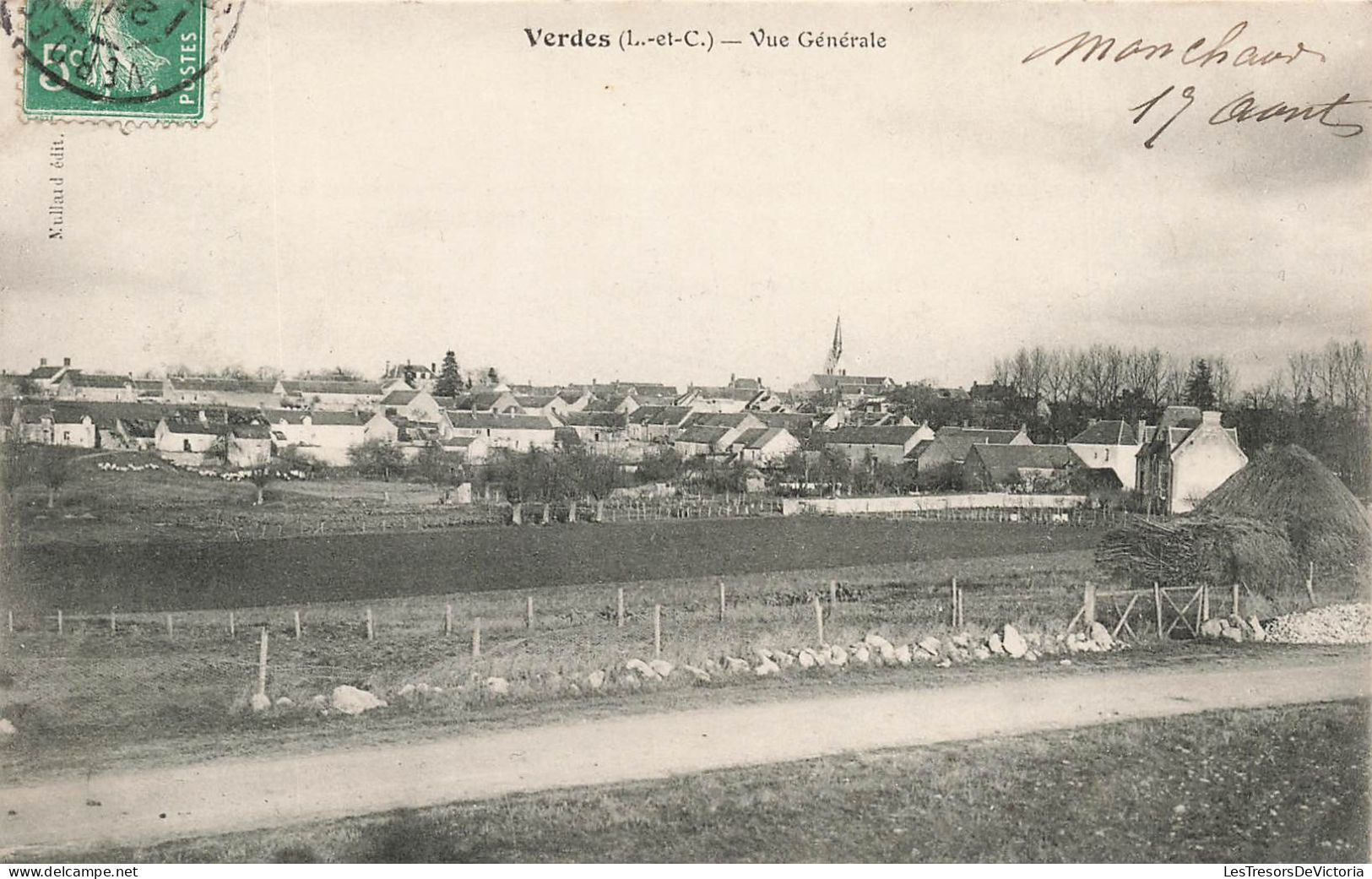 FRANCE - Verdes - Vue Générale - Village - Carte Postale Ancienne - Other & Unclassified