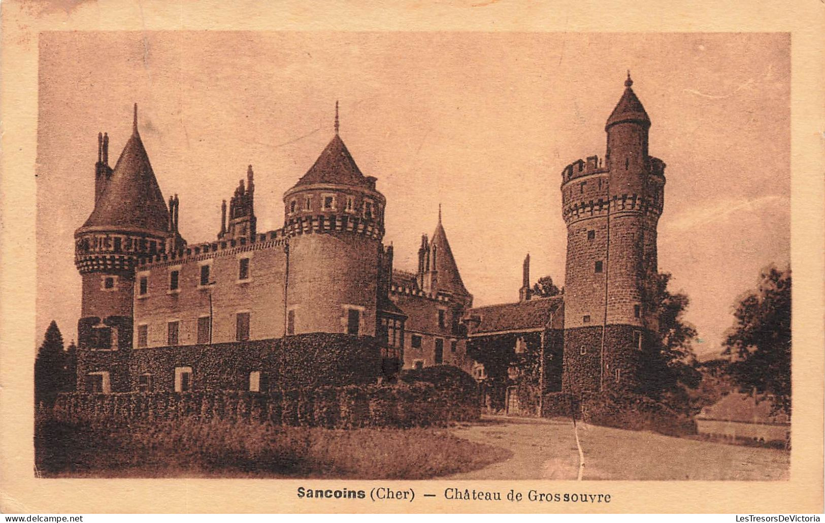 FRANCE - Sancoins - Château De Grossouvre - Carte Postale Ancienne - Sancoins