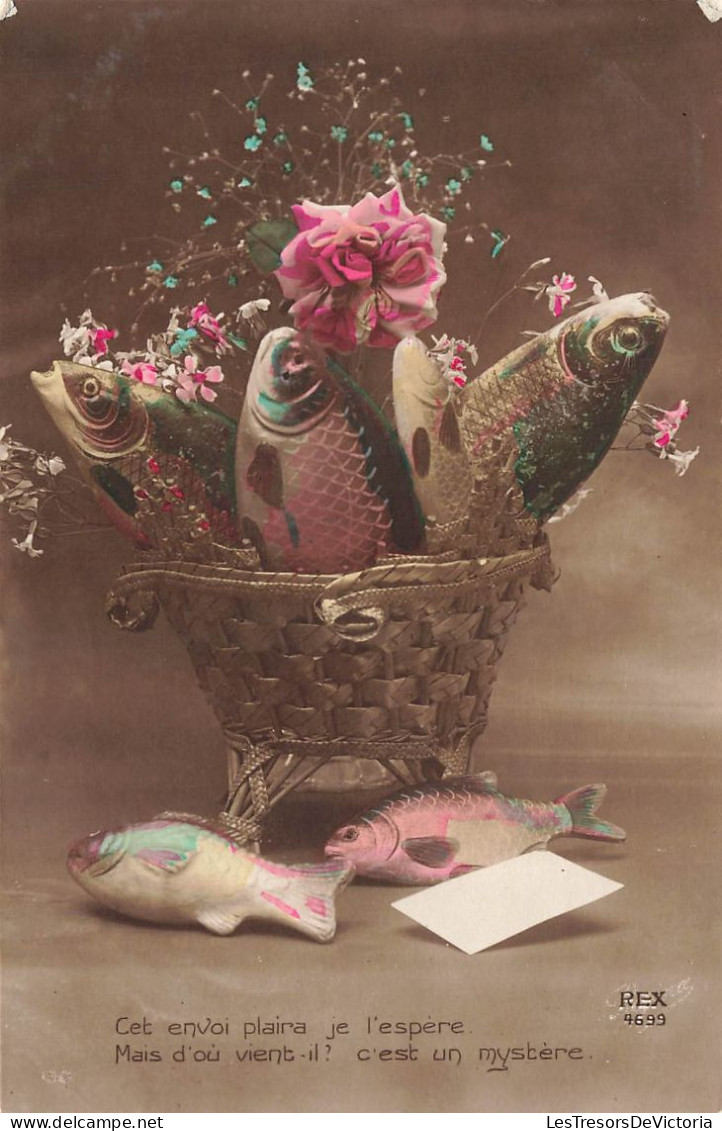 FETES ET VOEUX - 1er Avril - Un Bouquet De Poisson - Colorisé - Carte Postale Ancienne - Erster April