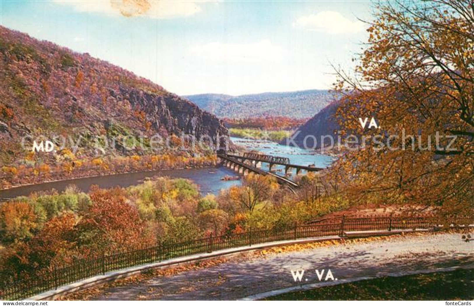 72944135 West_Virginia_US-State Harpers Ferry Potoac And Shenandoah Rivers - Altri & Non Classificati