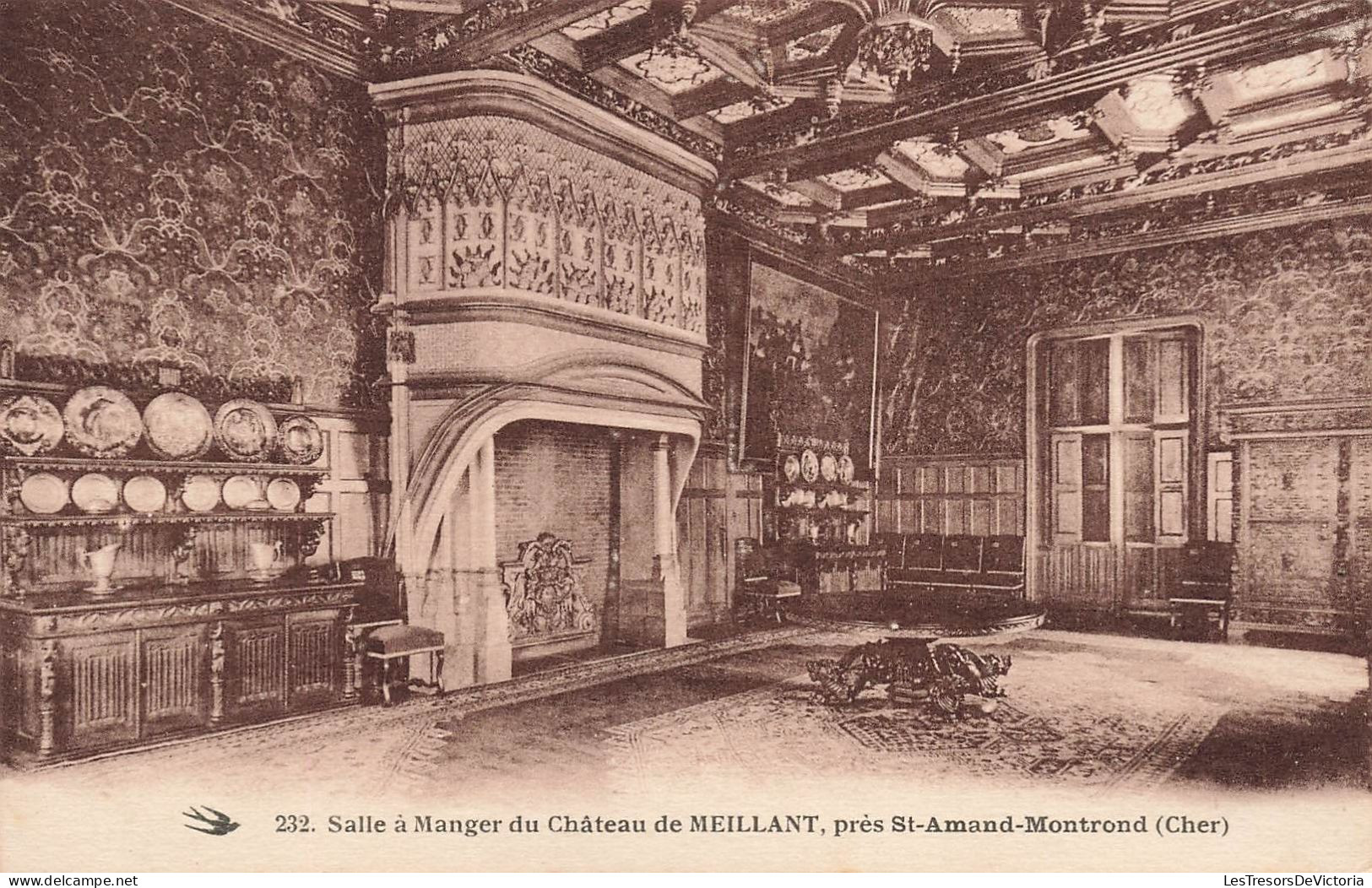 FRANCE - Meillant - Salle à Manger Du Château De Meillant - Carte Postale Ancienne - Meillant