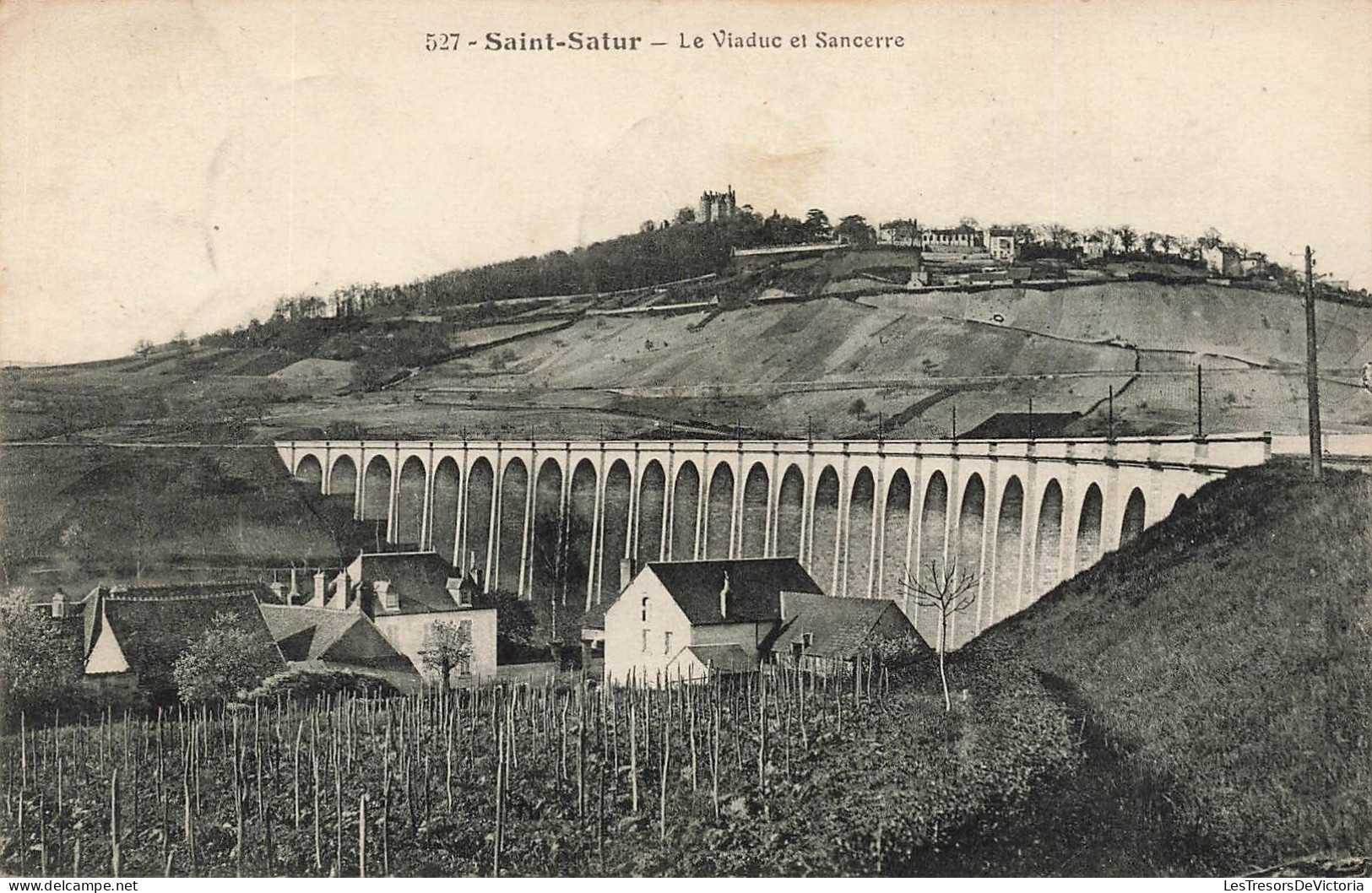 FRANCE - Saint Satur - Le Viaduc Et Sancerre - Carte Postale Ancienne - Saint-Satur