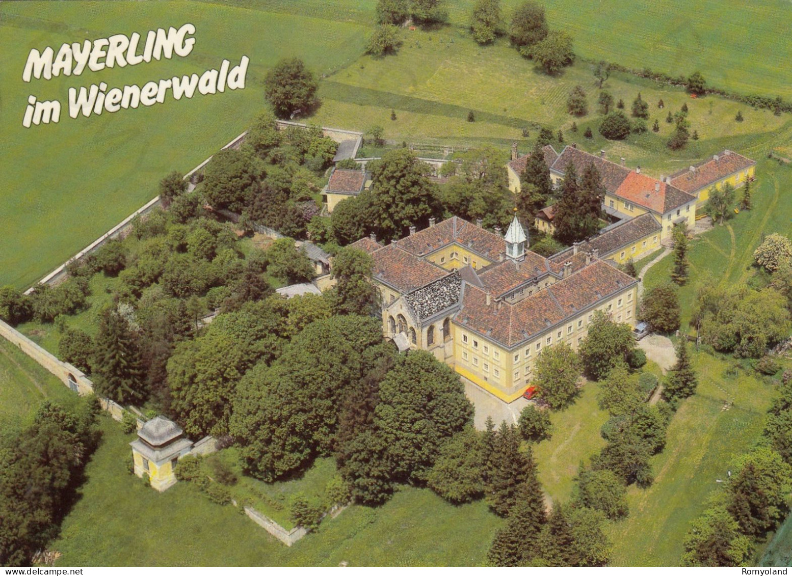 CARTOLINA  MAYERLING,BADEN,BASSA AUSTRIA,AUSTRIA.KARMELITINNENKLOSTER EHEMALIGES JAGDSCHOSS DES KRONPRINZEN-NON VIAGGIAT - Baden Bei Wien