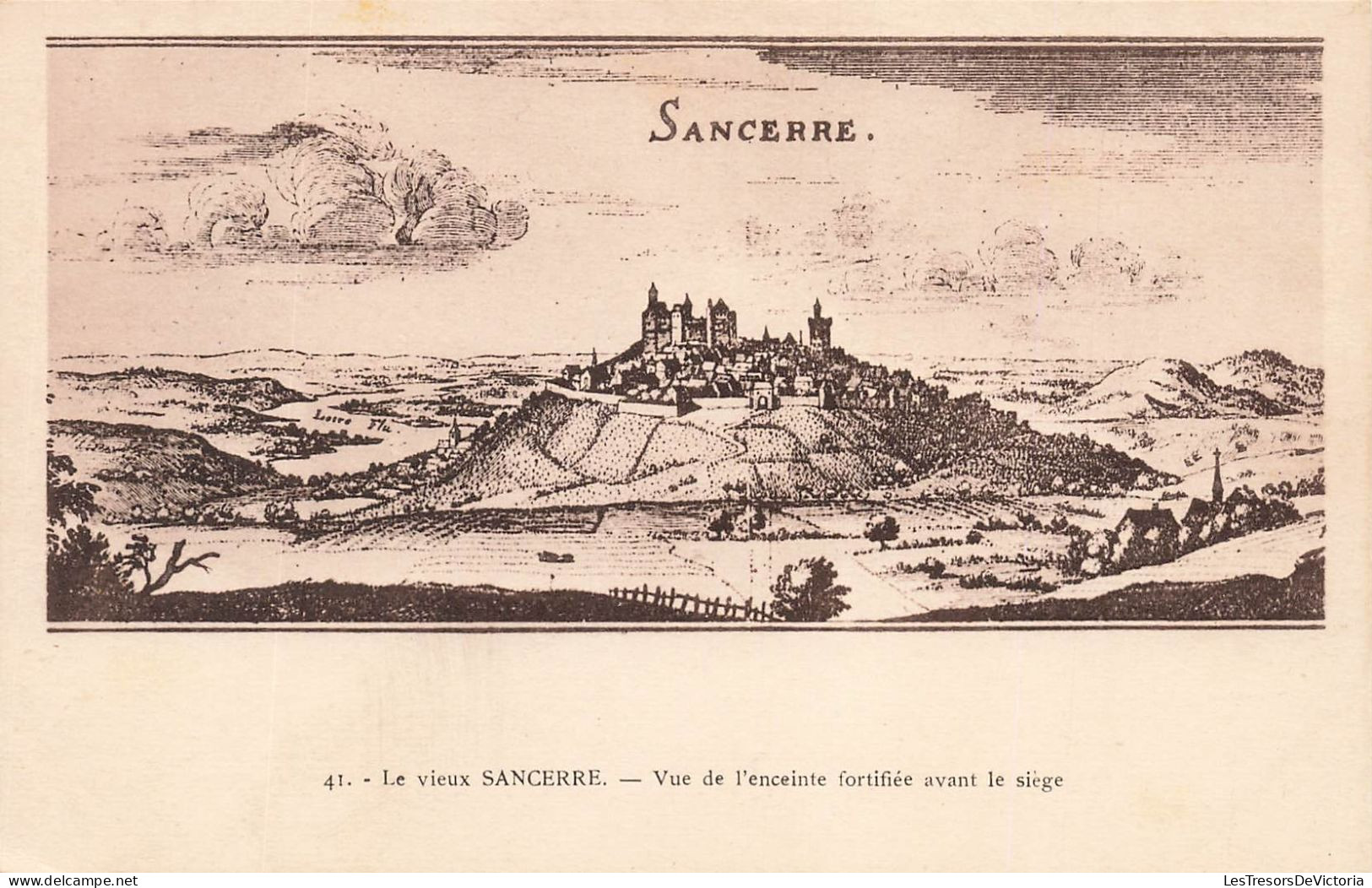 FRANCE - Le Vieux Sancerre - Vue De L'enceinte Fortifiée Avant Le Siège - Carte Postale Ancienne - Sancerre