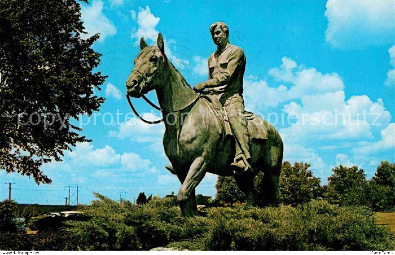 72706065 Claremore Will Rogers On His Horse Soapsuds Monument - Altri & Non Classificati