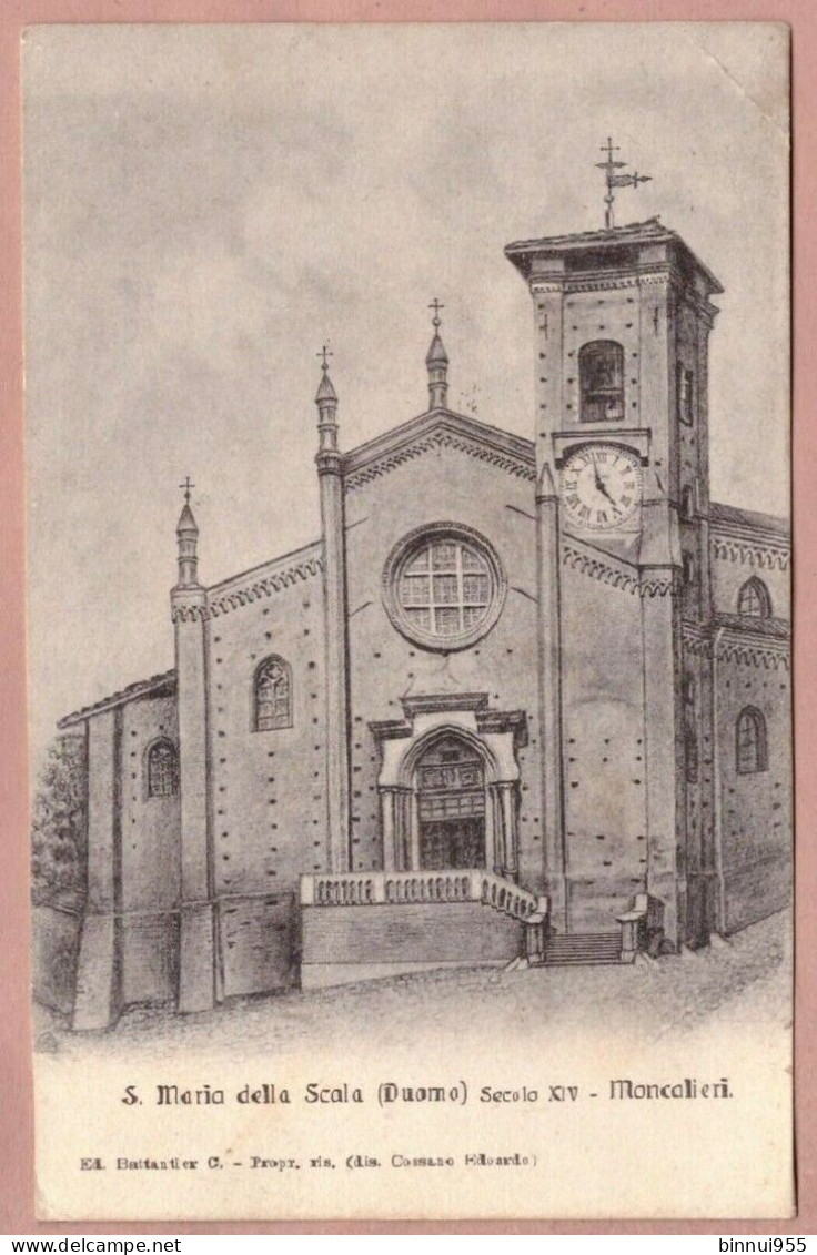 Cartolina Moncalieri S. Maria Della Scala (Duomo) - Viaggiata - Moncalieri