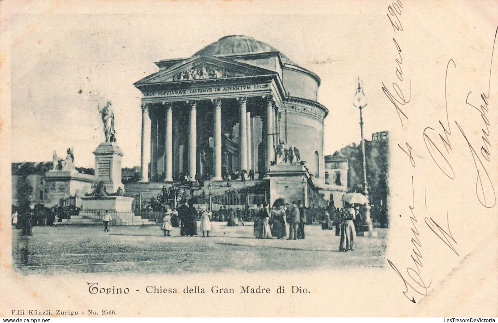 ITALIE - Torino - Chiesa Della Gran Madre Di Dio - Animé - Dos Non Divisé - Carte Postale Ancienne - Autres Monuments, édifices