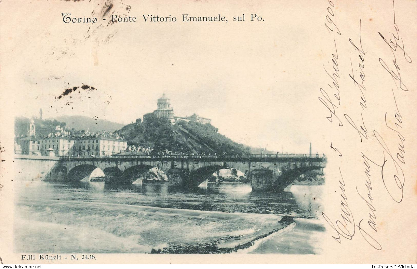 ITALIE - Torino - Ponte Vittorio Emanuele, Sul Po - Dos Non Divisé - Carte Postale Ancienne - Ponti